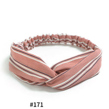 Women's Satin elastic cross headband geranium European and American hair accessories