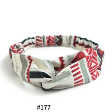 Women's Satin elastic cross headband geranium European and American hair accessories