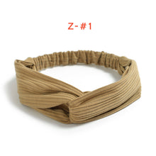 Women's Satin elastic cross headband geranium European and American hair accessories