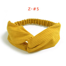 Women's Satin elastic cross headband geranium European and American hair accessories