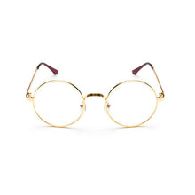 Fashion Unisex Classic Metal Frame Mirror Rounded Glasses