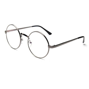 Fashion Unisex Classic Metal Frame Mirror Rounded Glasses