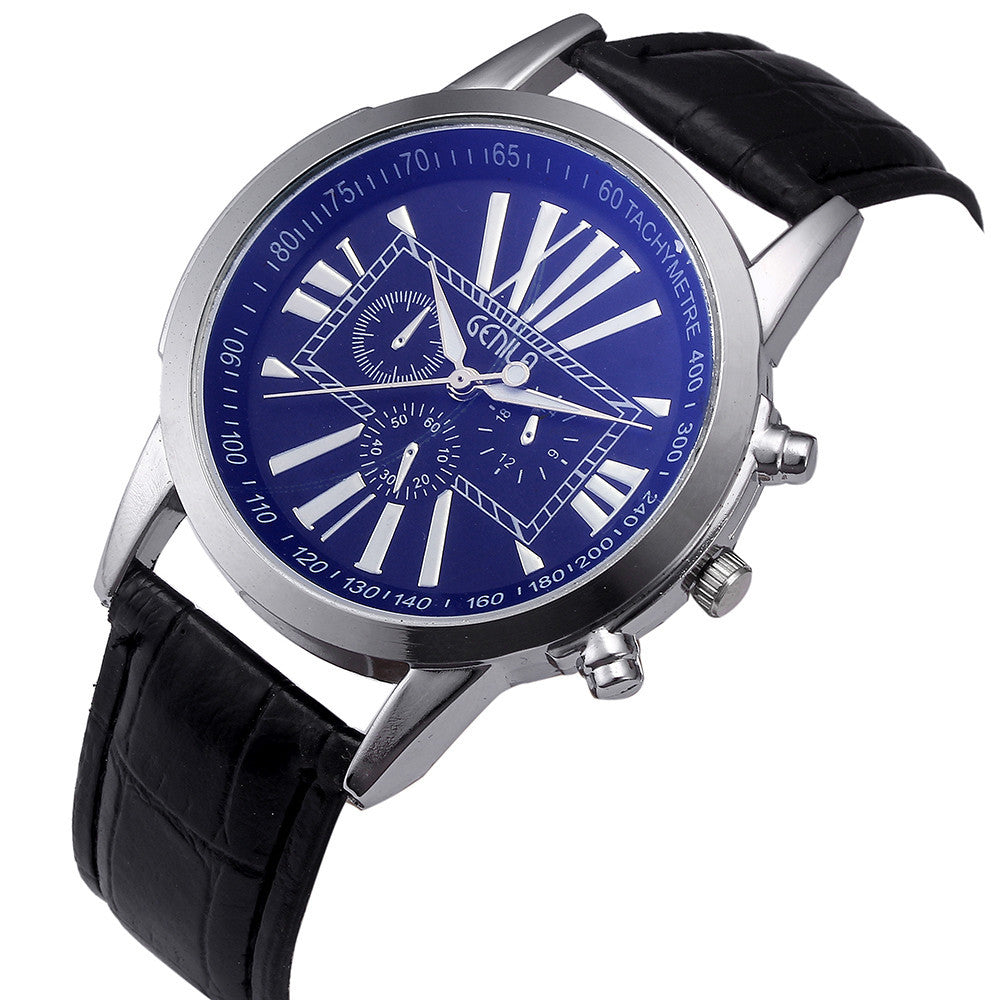 Women Retro Digital Dial Leather Band Quartz Analog Wrist Watch Watches