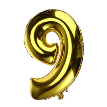 32 inch Thickened Helium Foil Balloons Birthday Number Balloons for Wedding Anniversary Decoration (Gold)