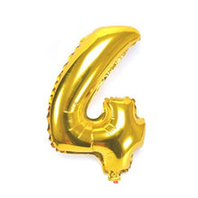 32 inch Thickened Helium Foil Balloons Birthday Number Balloons for Wedding Anniversary Decoration (Gold)