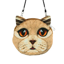 New Cute Women Shoulder Bag Cat Face Cartoon Print Zipper Closure Messenger Clutch Coin Purse Bag