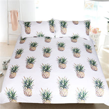 BeddingOutlet 3d Pineapple Bedding Set Tropical Fruit Print Bedspreads Kids Bed Set Single 3 Pcs Duvet Cover