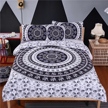 BeddingOutlet Vanitas Bedding Set Queen Size Bohemia  Duvet Cover Set Indian Black and White Quilt Cover 4Pcs Hot