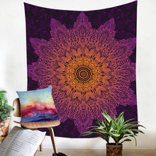 BeddingOutlet Bohemian Flower Tapestry Gradient Purple Mandala Wall Carpet Bohemian Life Wall Sheet 130x150 150x200 Hot Sale