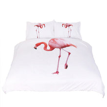 BeddingOutlet Pink Flamingo White Duvet Cover Set Animal Printed Bird Bedding Set King  Bed Cover 3 Pieces Bedspread